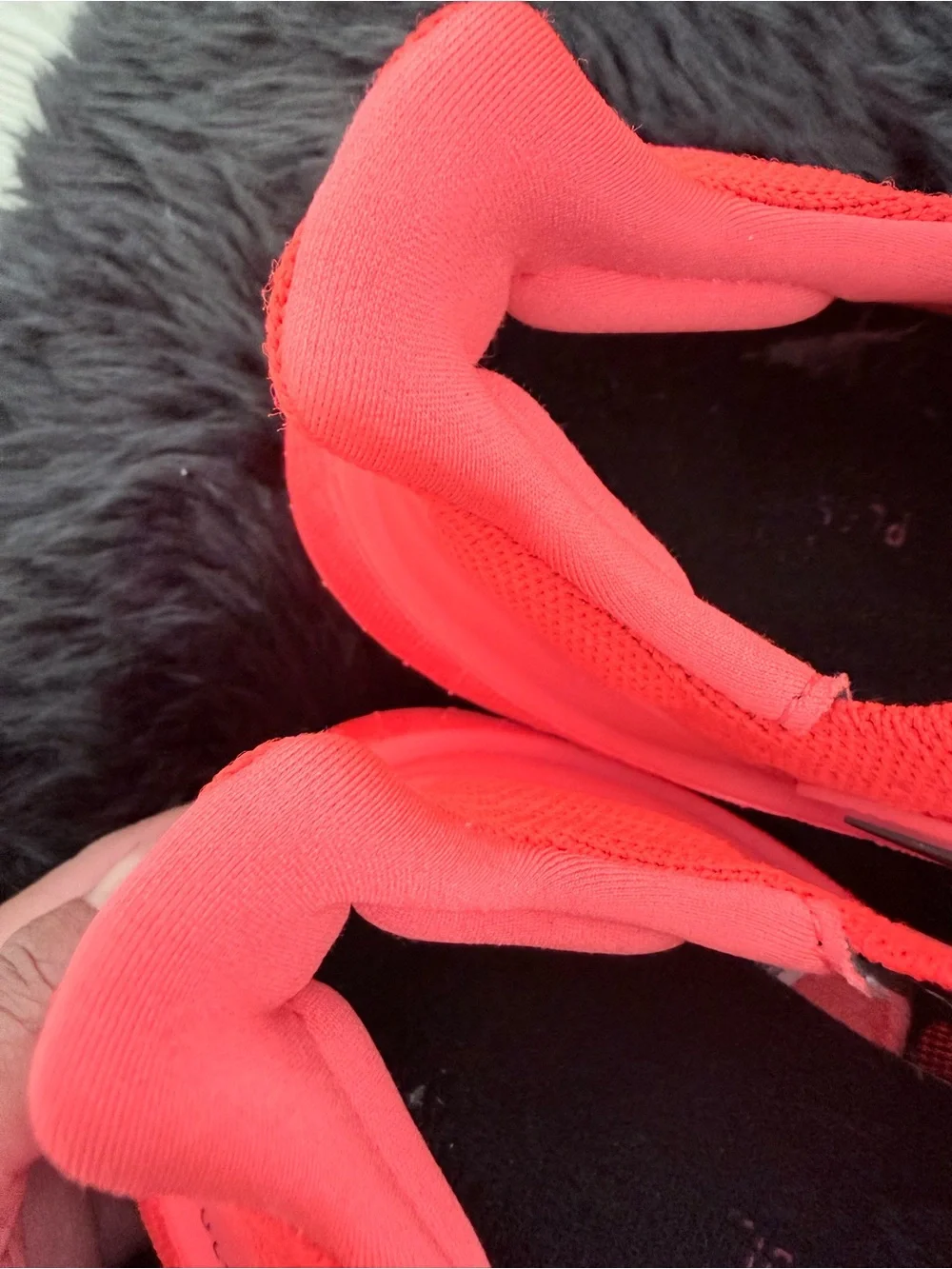 adidas red orange Ultraboost Running Sneakers.